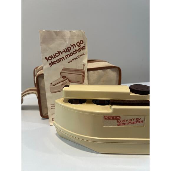 Vintage Osrow Travel Touch Up ‘N Go Steam Machine Original Bag JL - Picture 1 of 10